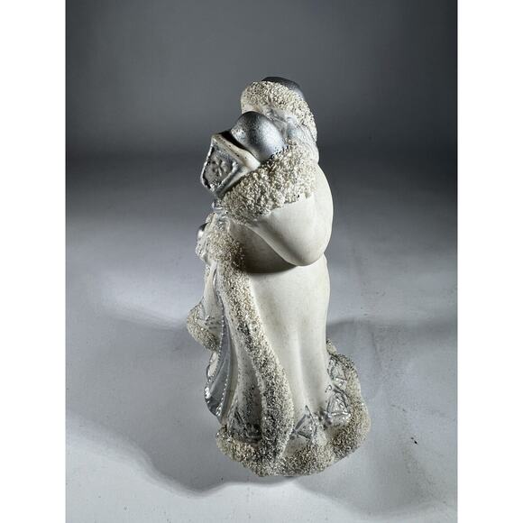 Vintage Christmas Santa Claus Victorian K’s Collection White Silver Figurine - Picture 4 of 16